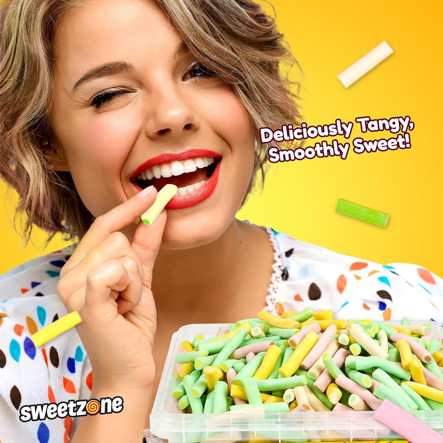 Sweetzone Rhubarb and Custard Pencils 700g 350pcs - Image 4