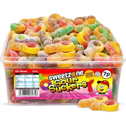 Sweetzone Sour Jelly Suckers 800g