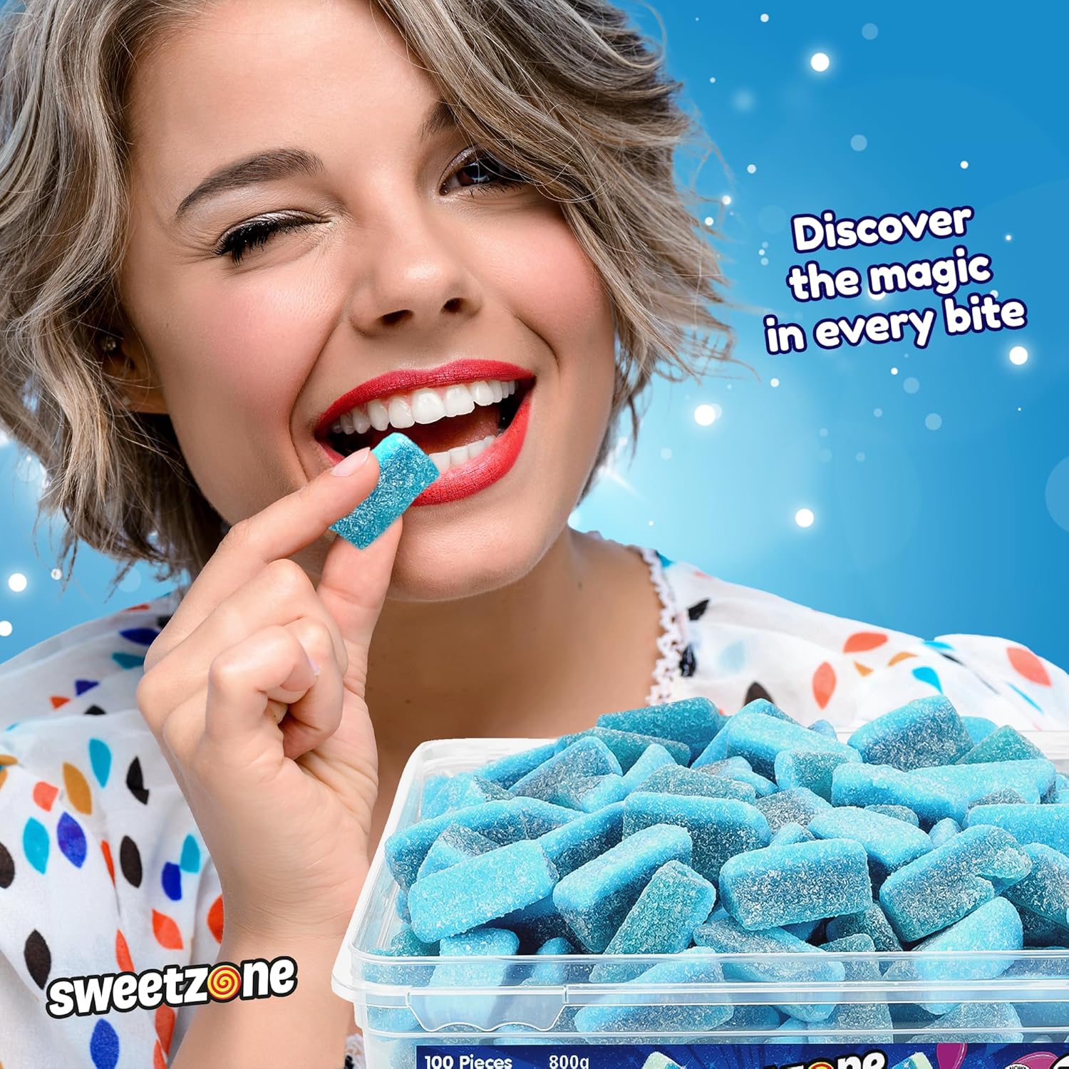 Sweetzone Blue Raspberry Slices 800g - Image 3