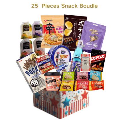 Sweetora Asian Snack Box – 25 Imported Snacks, Drinks & Candy Variety Pack