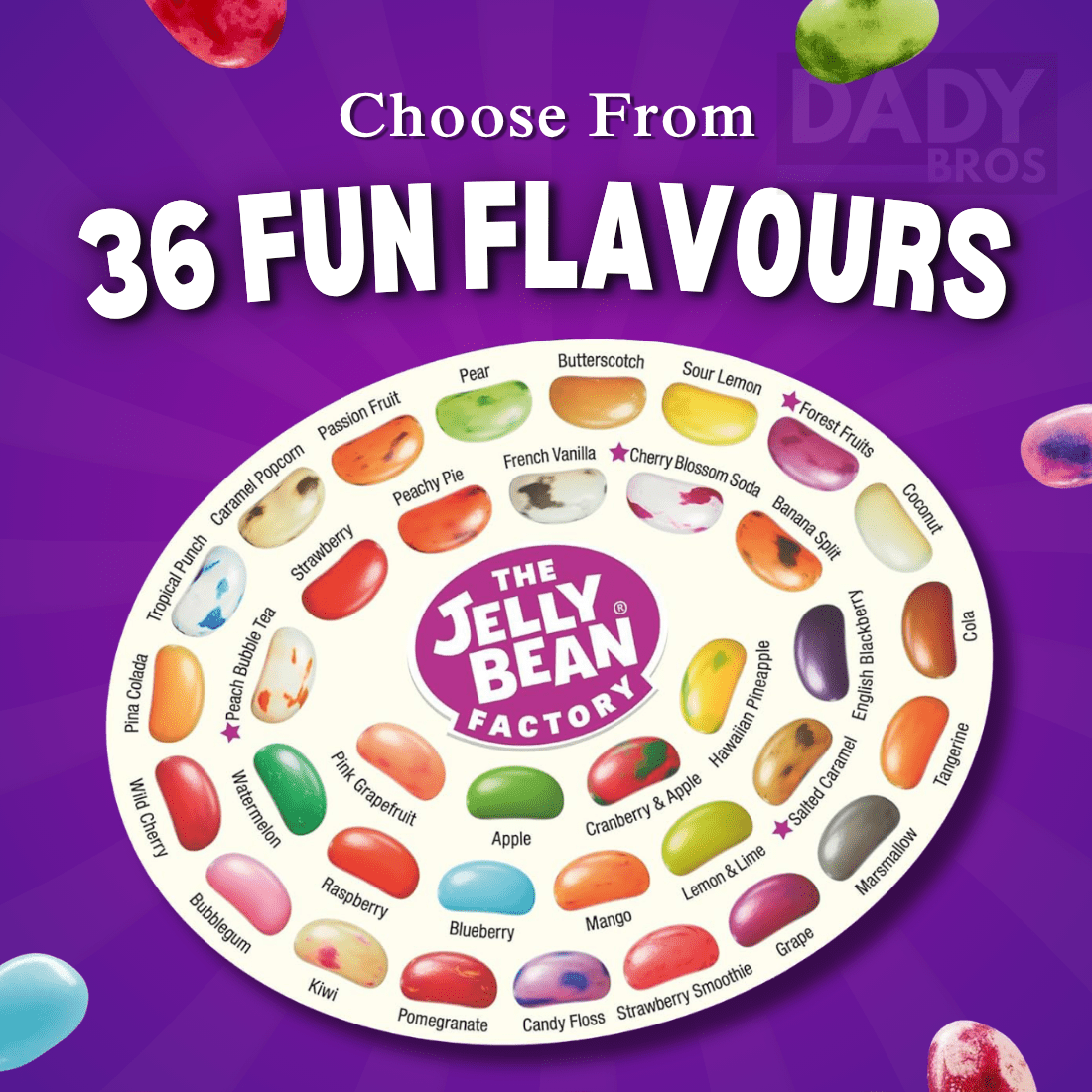 The Jelly Bean Factory 36 Huge Flavours | 12 x 113g - Image 2