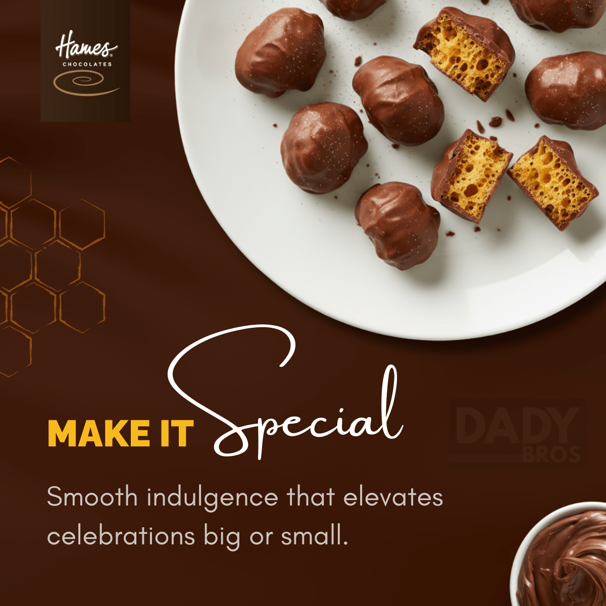 Luxury Hames Milk Chocolate Coated Honeycomb | 2-Pack (80g x 2) - Premium British Indulgence - Image 3