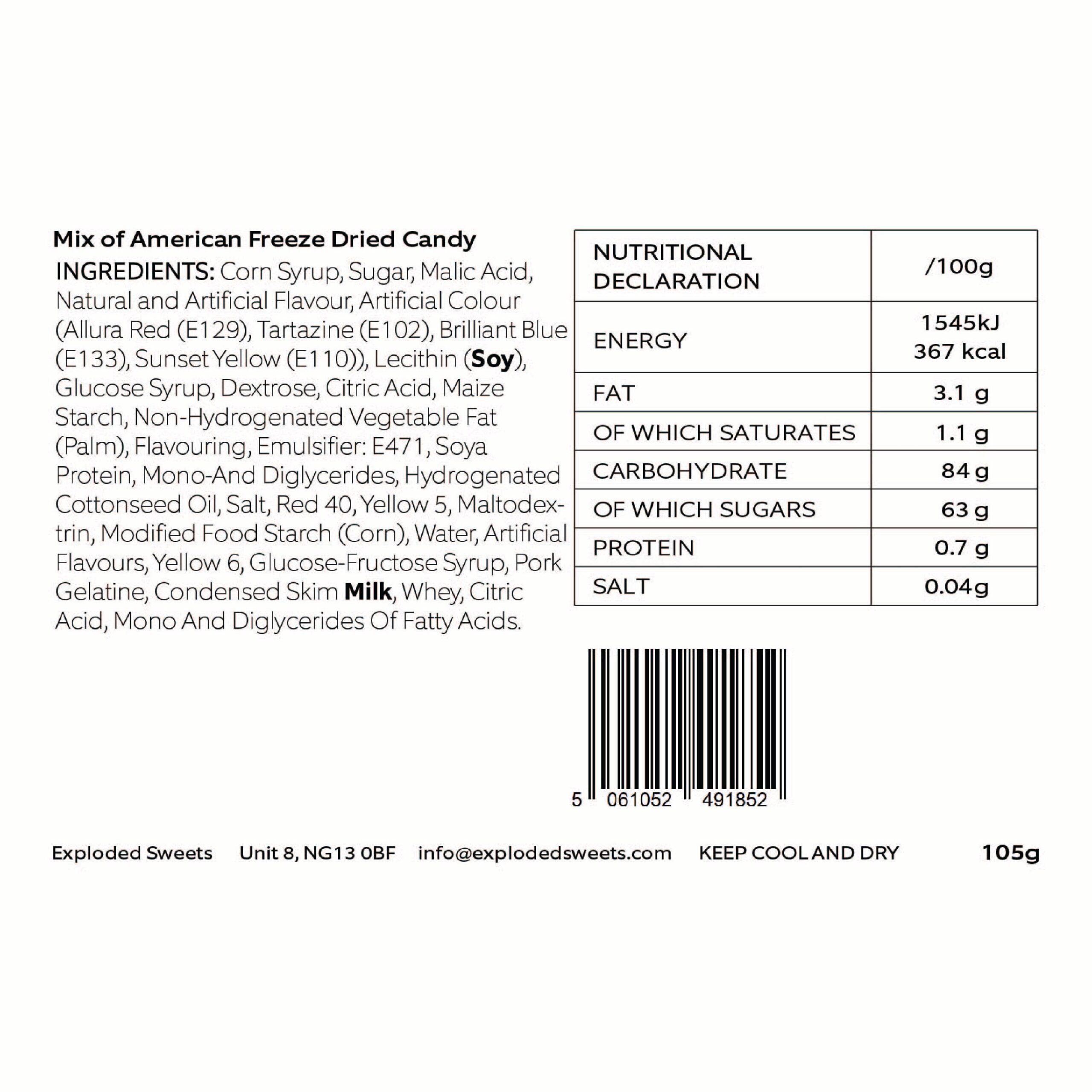 Sweetora American Sweet Selection Box – 20 Imported Candy & Freeze-Dried Treats | Gift Ready Hamper - Image 2