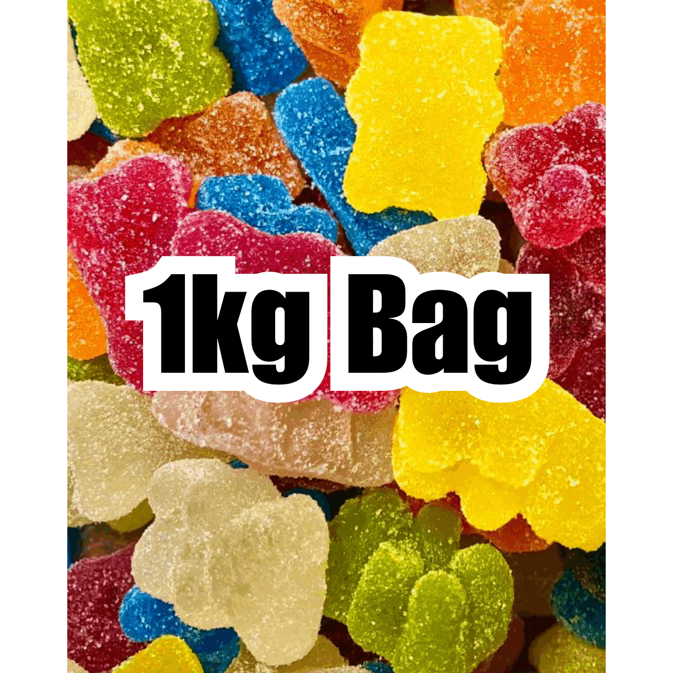 Fizz Bears 1kg Bulk Bag – Fruity Fizzy Jelly Bear Sweets | Retro Pick & Mix Sharing Pack | Posted Sweets - Image 3
