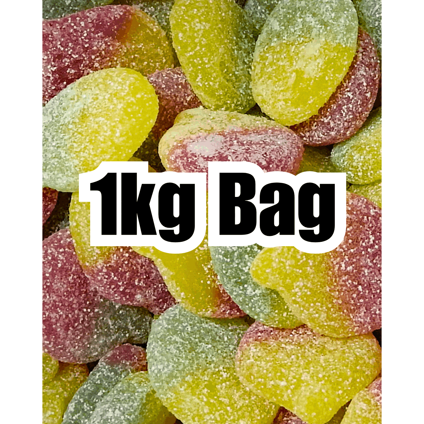 Fizzy Sour Apples 1kg Bulk Bag - Image 3