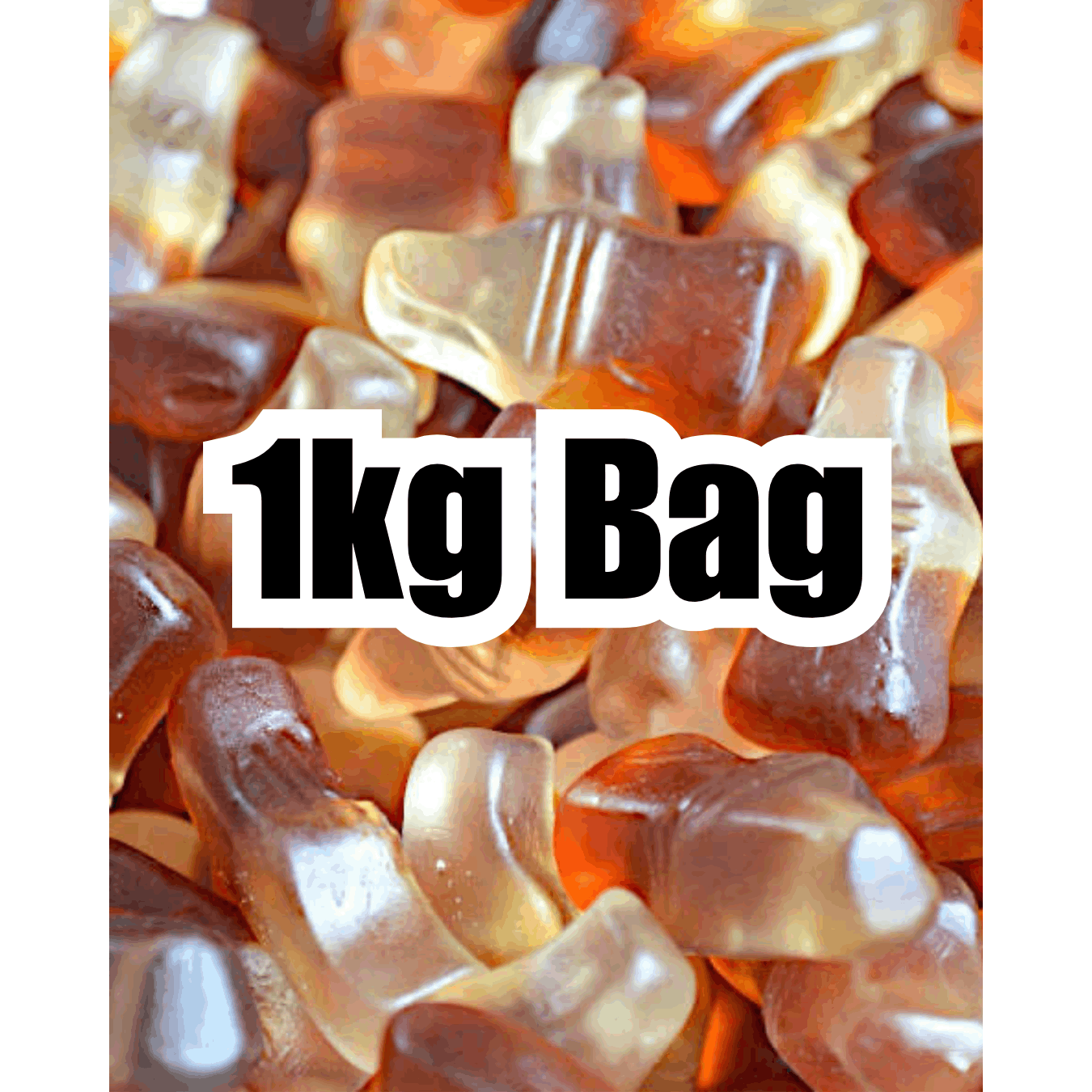 Gummy Cola Bottles 1kg Bulk Bag - Image 3