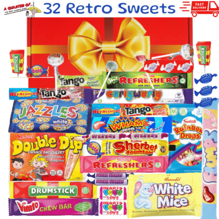 Sweetora Retro Sweets Gift Box – Classic Pick & Mix Sweet Hamper | Nostalgic Candy Gift for Birthdays, Father's Day & Special Occasions