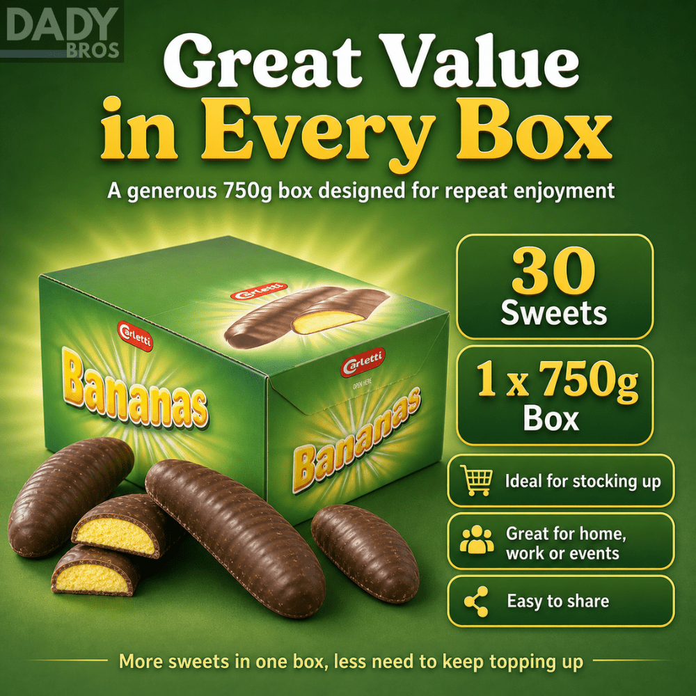 Hannah's Chocolate Foam Bananas 750g Box - Image 2