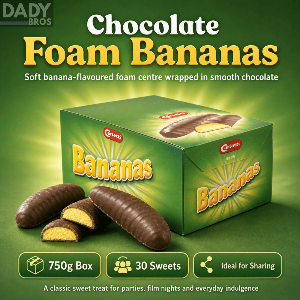 Hannah's Chocolate Foam Bananas 750g Box - Image 6