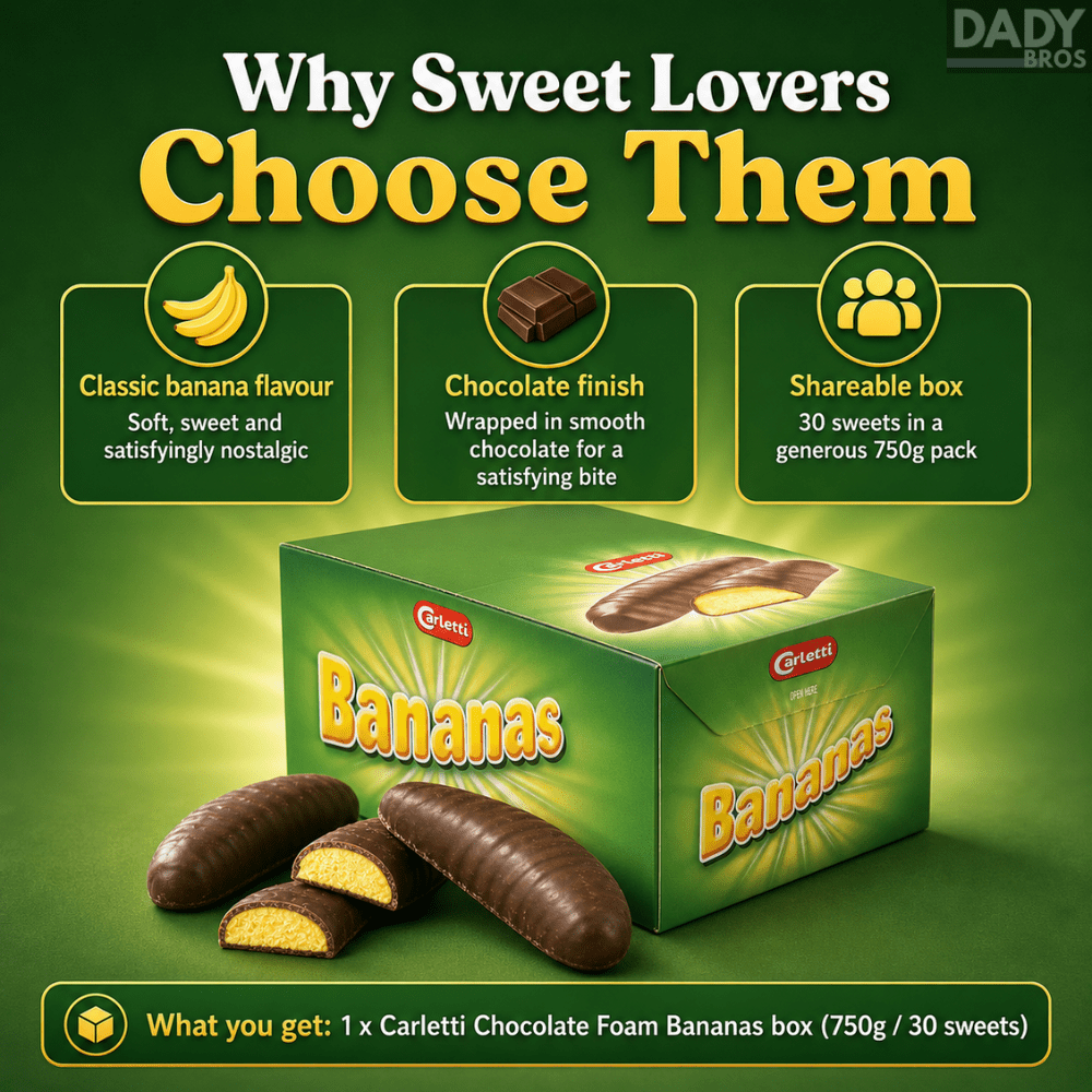 Hannah's Chocolate Foam Bananas 750g Box - Image 3