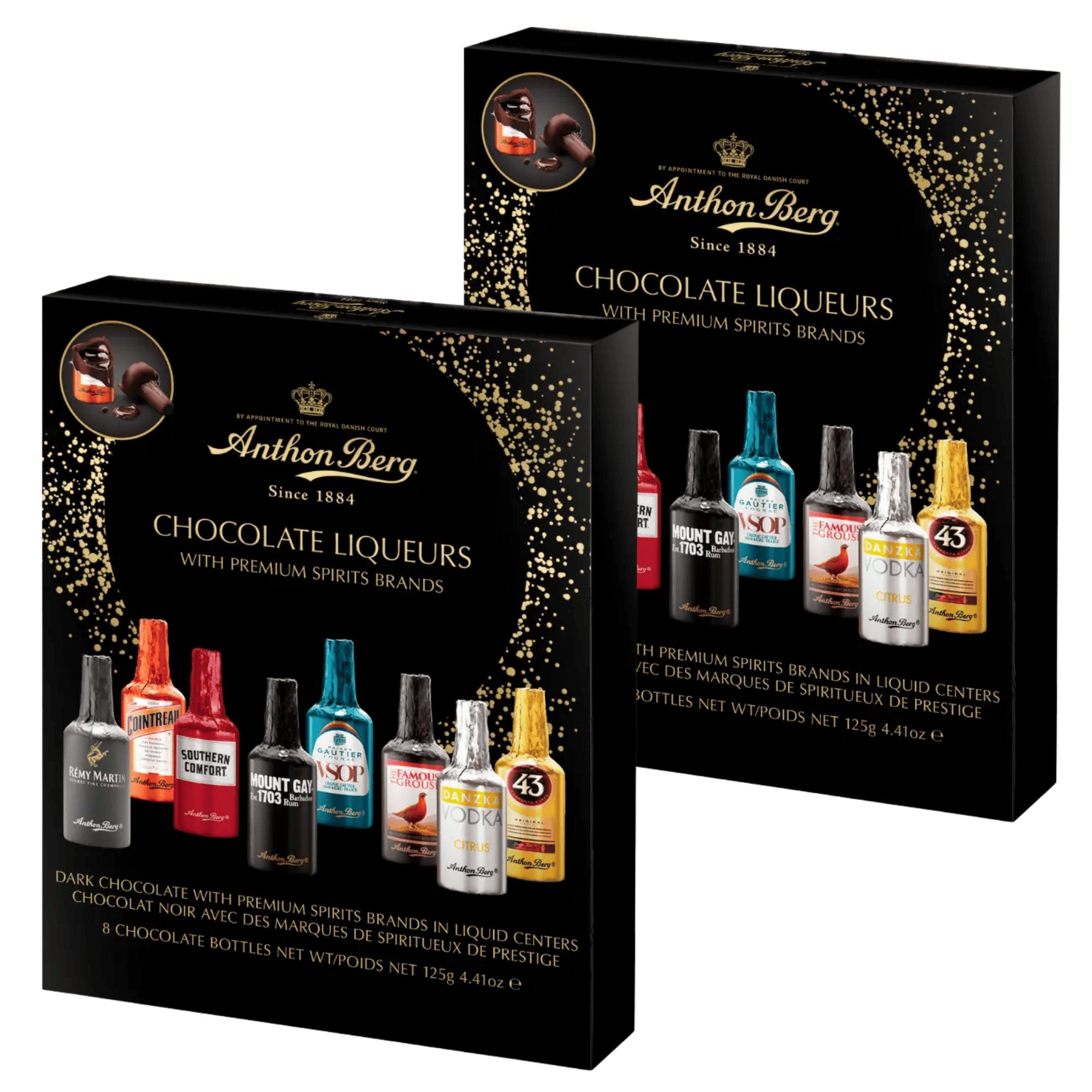 Chocolate Liqueurs 8pcs Gift Box 2x125g