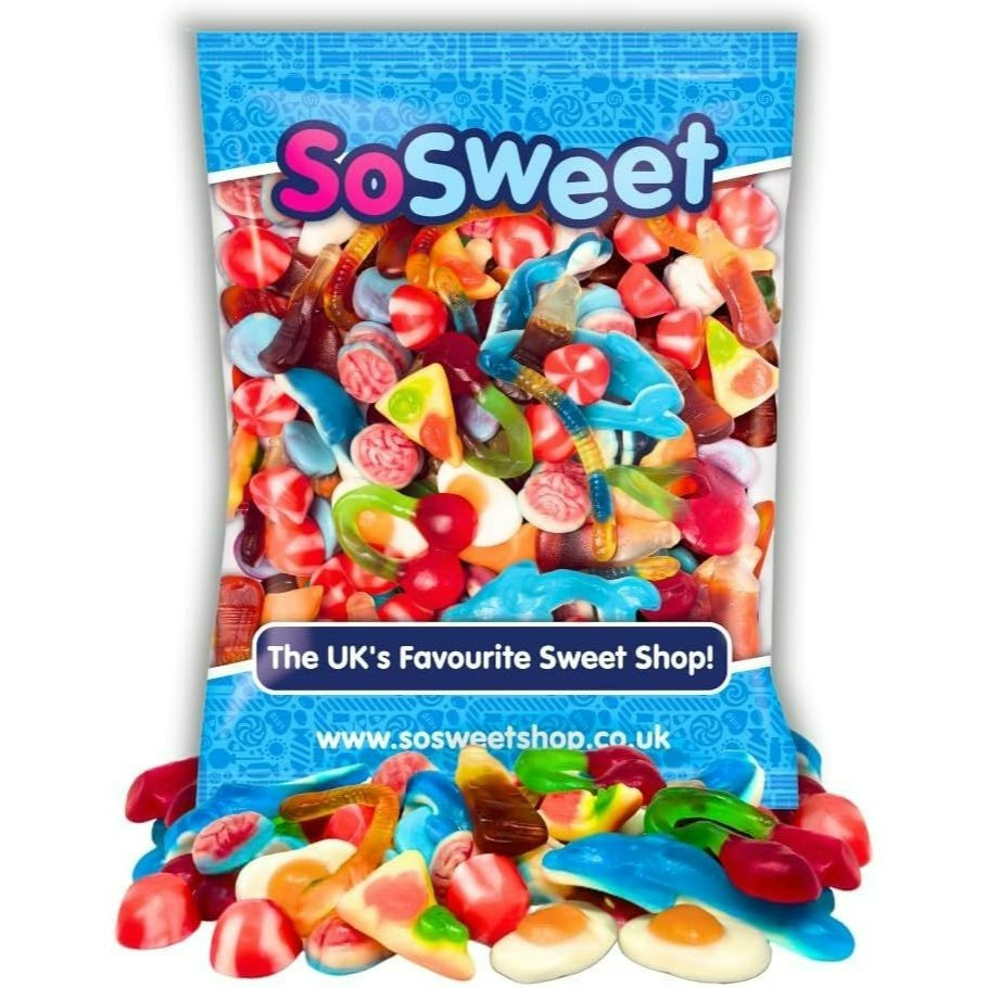 SoSweet Jelly Sweet Mix 3 x 1kg – Assorted Fruity Chewy Jelly Sweets | Bulk Sharing Multipack - Image 2