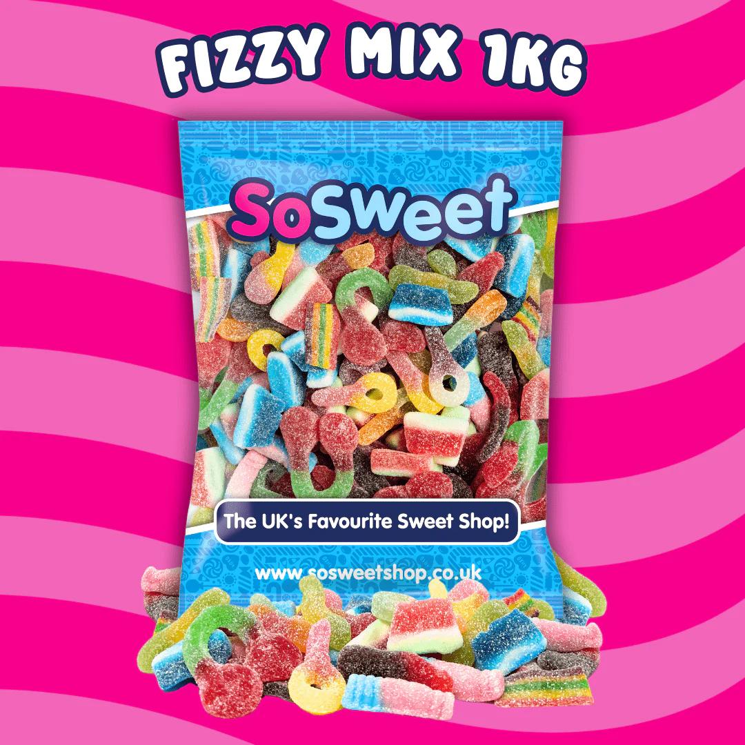 SoSweet Fizzy Sweet Mix 3 Bags x 1kg - Image 2