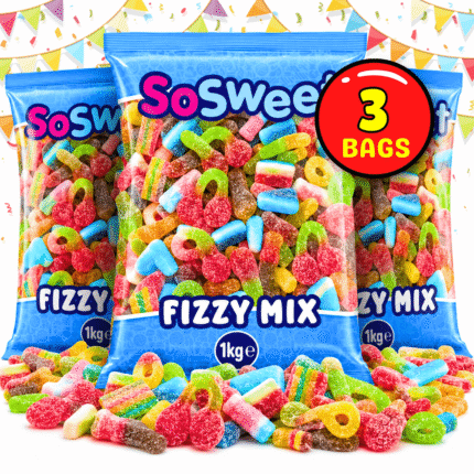 SoSweet Fizzy Sweet Mix 3 Bags x 1kg