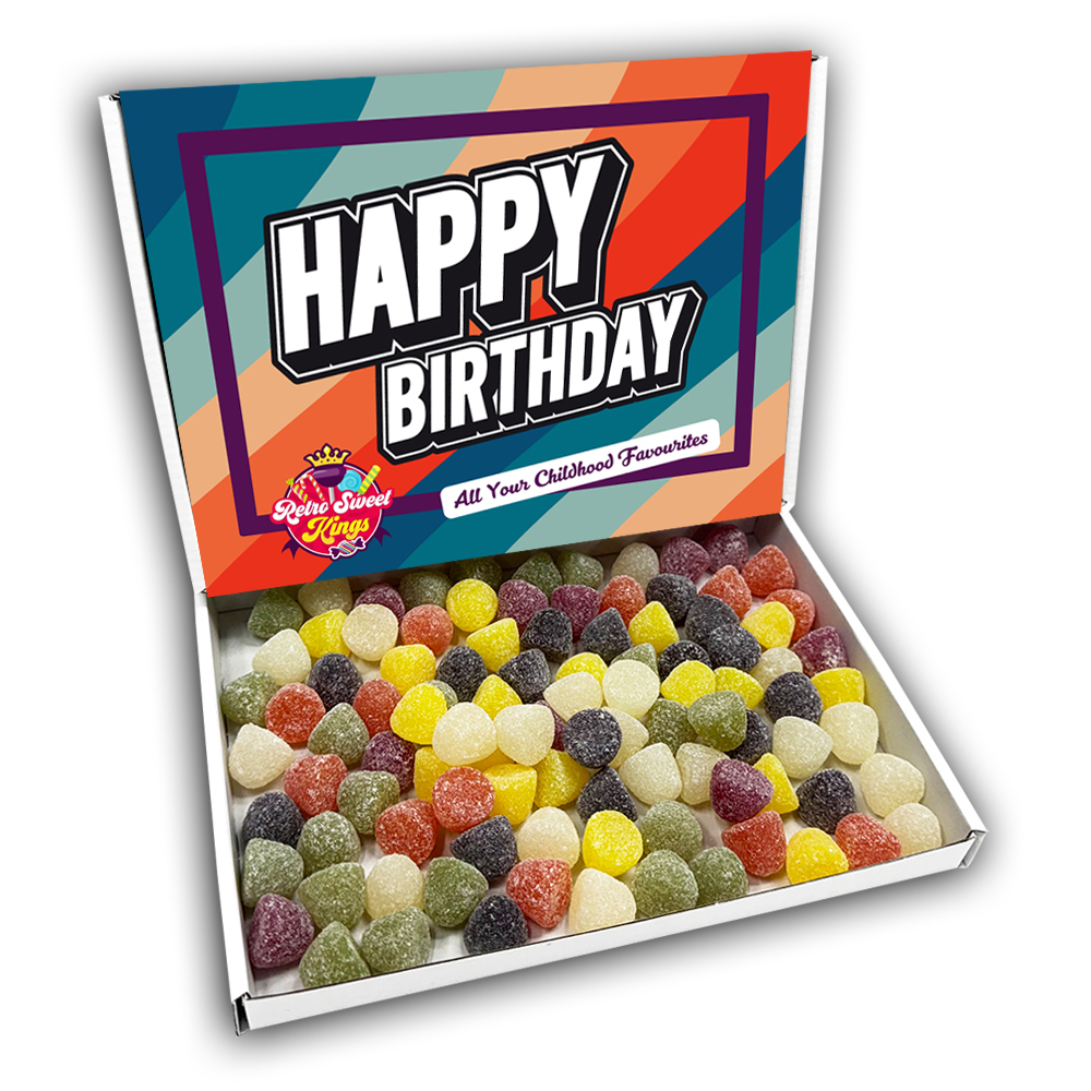 American Hard Gums Happy Birthday Sweets Gift Box Sweet Hamper Present