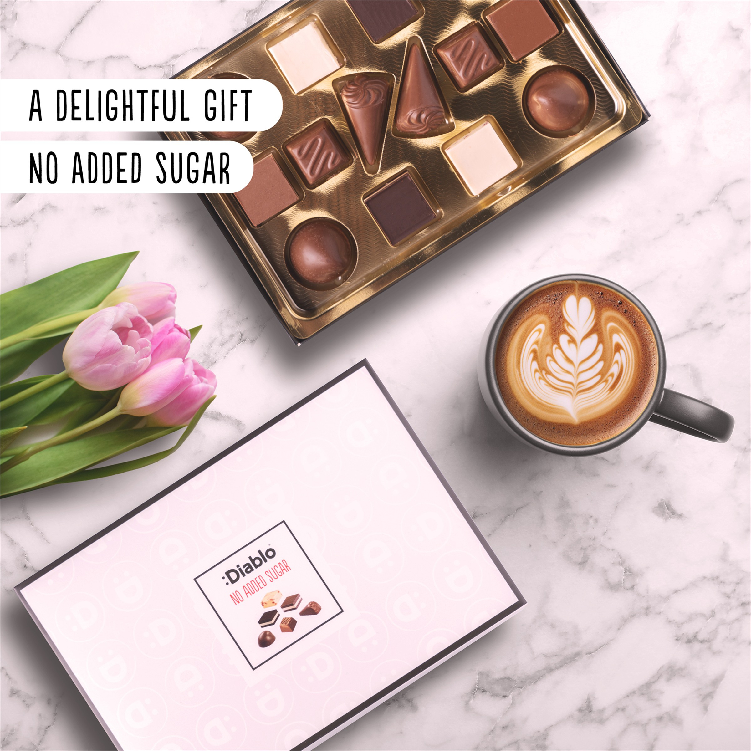 Diablo No Added Sugar Luxury Chocolate Gift Box – 14 Pieces - Image 12