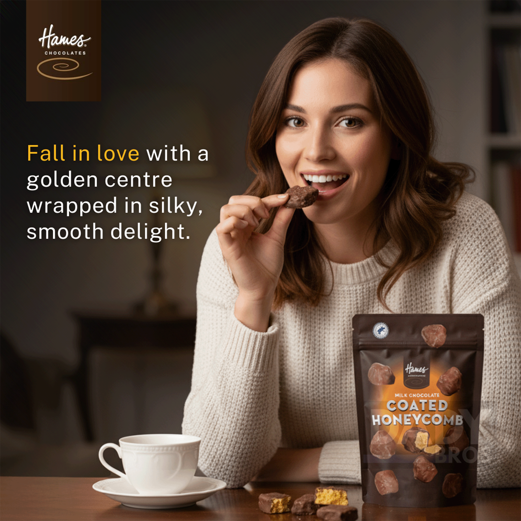 Luxury Hames Milk Chocolate Coated Honeycomb | 2-Pack (80g x 2) - Premium British Indulgence - Image 6