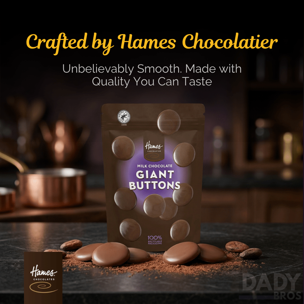 Hames Giant Milk Chocolate Buttons 2 x 100g Pouches - Image 7