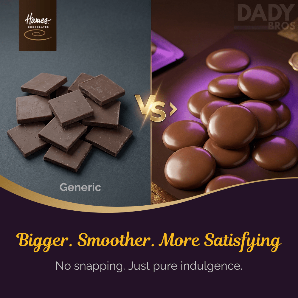 Hames Giant Milk Chocolate Buttons 2 x 100g Pouches - Image 3