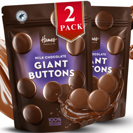 Hames Giant Milk Chocolate Buttons 2 x 100g Pouches
