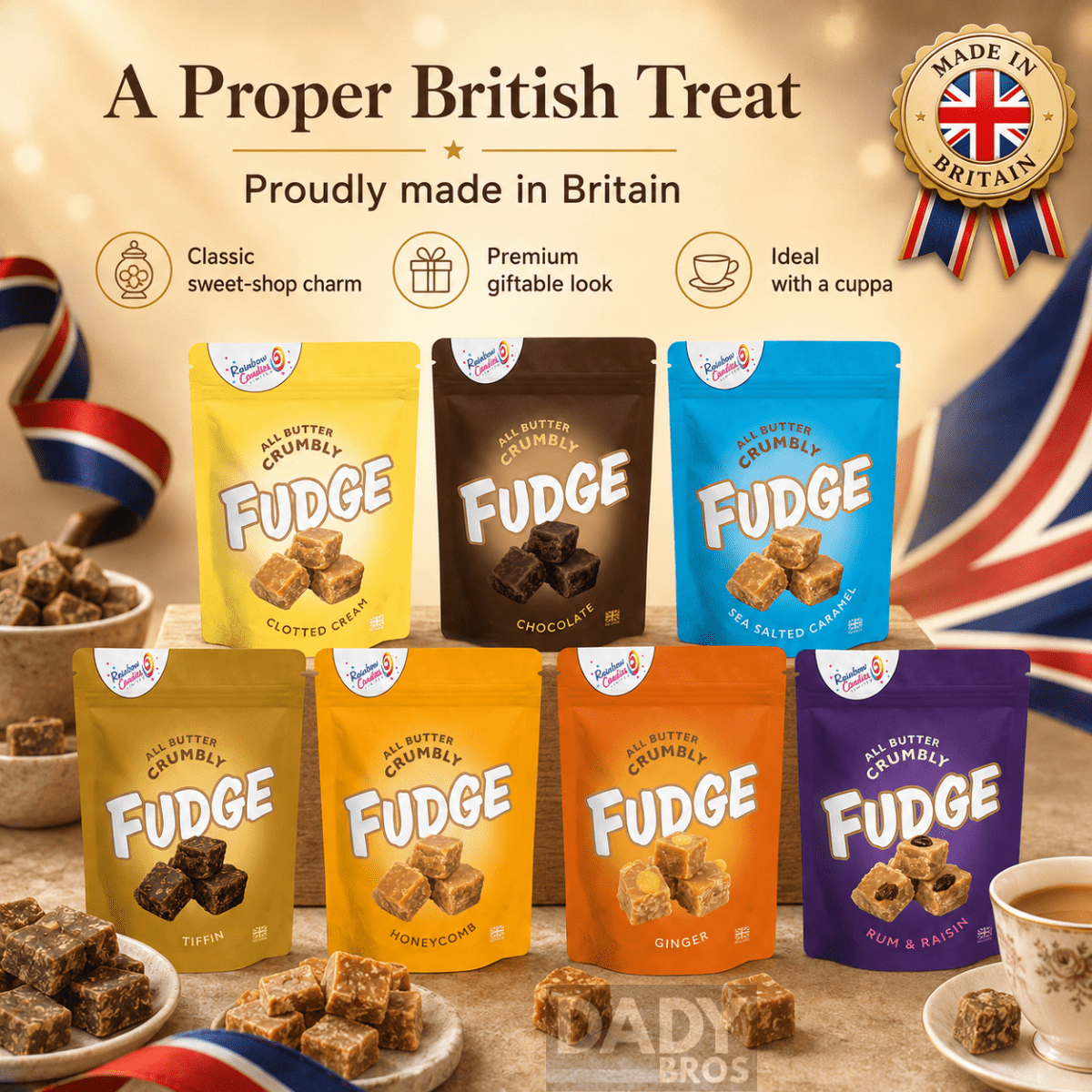 Hames All Butter Crumbly Fudge 7 Flavour Bundle | 7 x 145g - Image 6