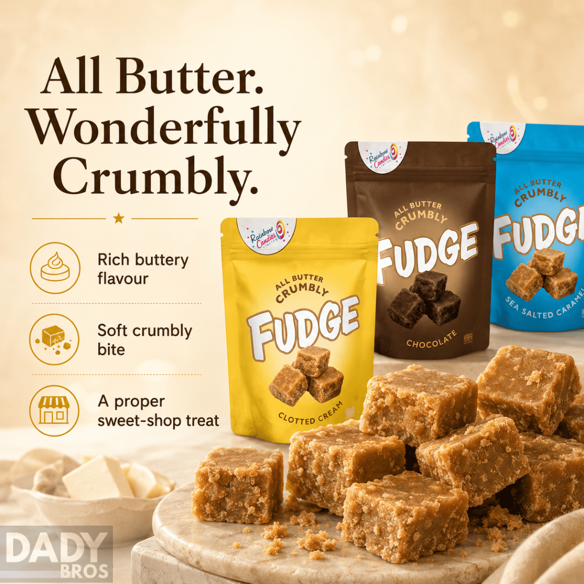 Hames All Butter Crumbly Fudge 7 Flavour Bundle | 7 x 145g - Image 2