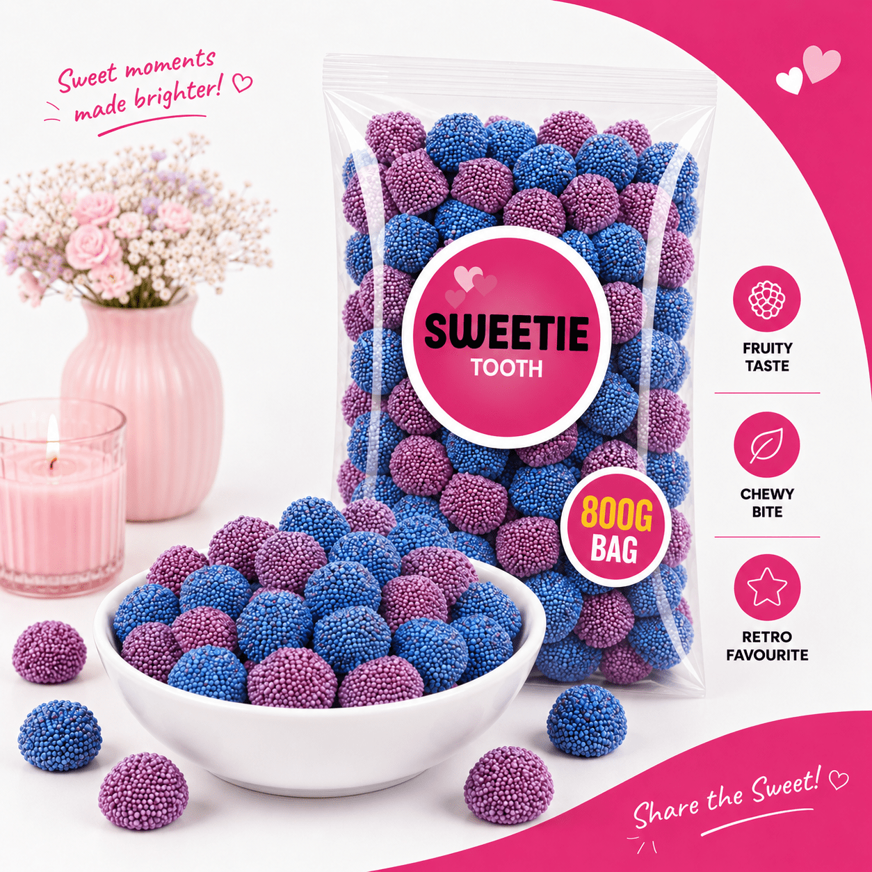 800g Jelly Spogs - Classic British Retro Sweets - Image 2