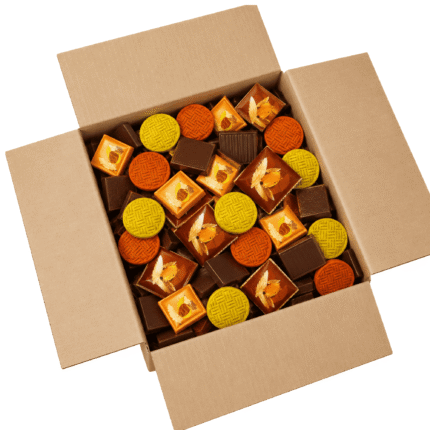 Bulk Dark Chocolate Ginger Collection – 25 Count Luxury Fairtrade Chocolates