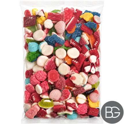 Mega Mis-Shaped Jelly & Gummy Sweets – 2kg Bulk Bag