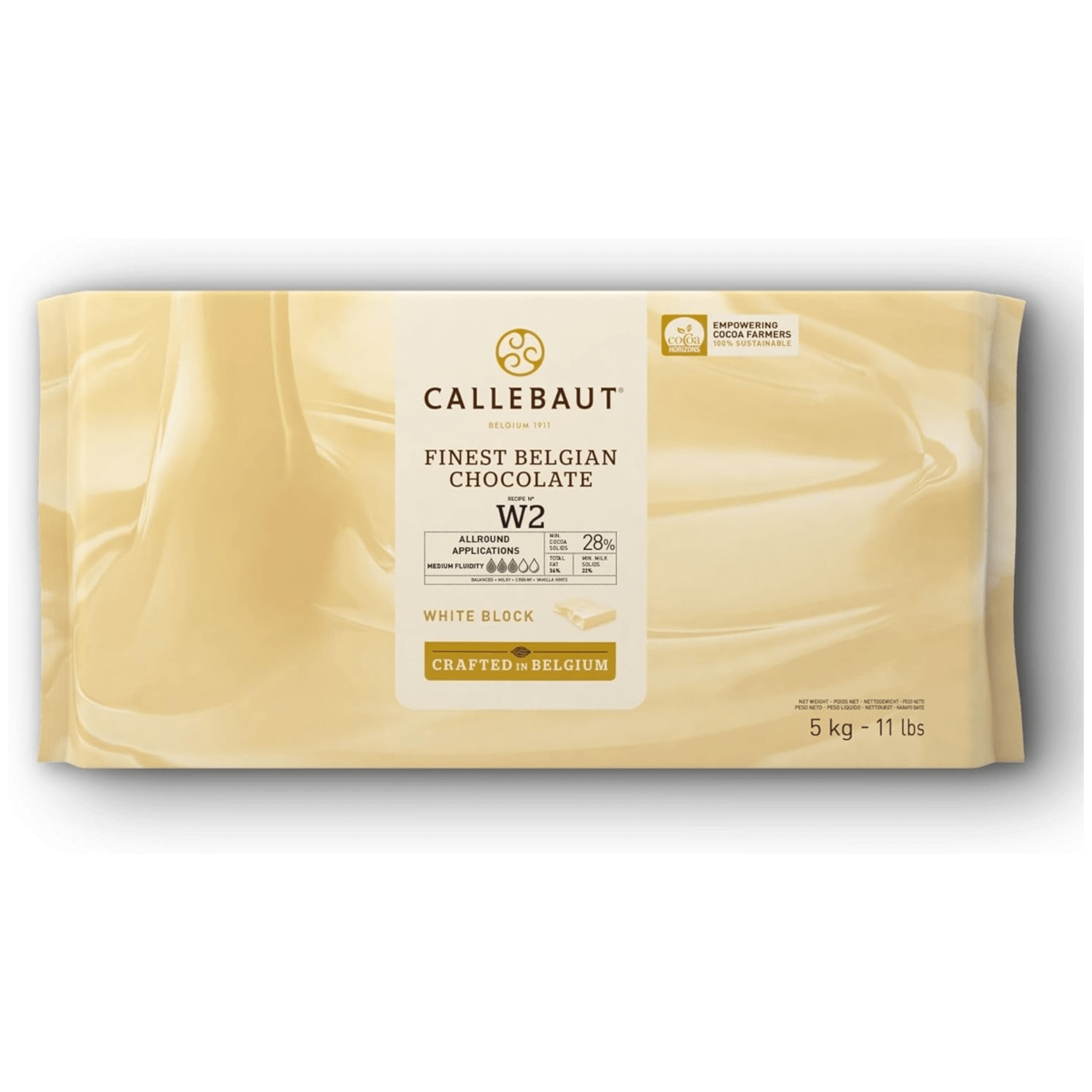 Callebaut W2 Finest Belgian White Chocolate Block 5kg