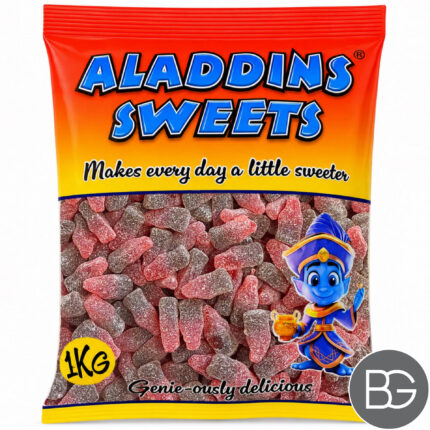Aladdin's Sour Cherry Cola Bottles – 1kg Bulk Bag