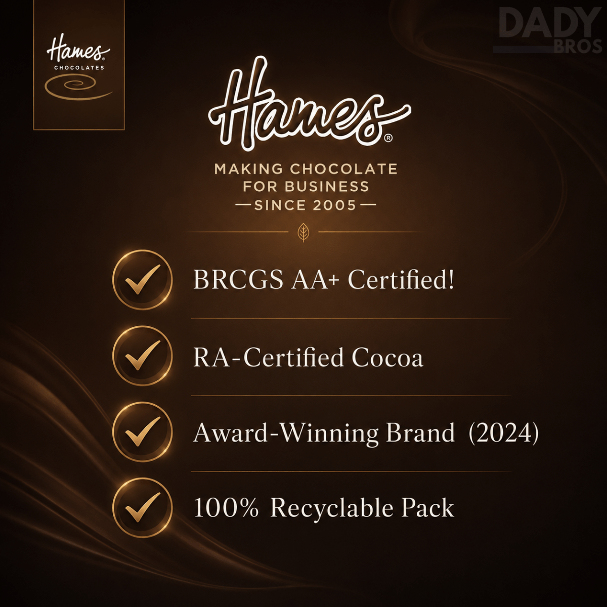 Hames Vegan Dark Chocolate Mint Cremes 2 x 88g - Image 7