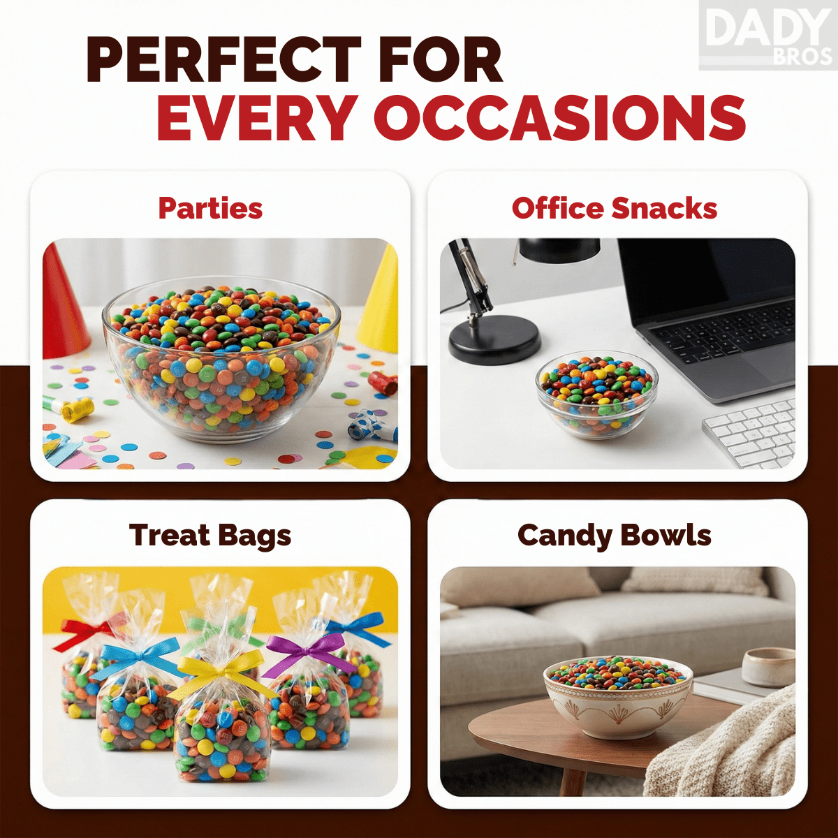 M&M's Milk Chocolate Bites Bags 24 x 45g - Image 6