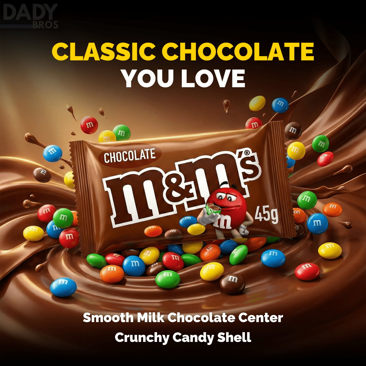 M&M's Milk Chocolate Bites Bags 24 x 45g - Image 7