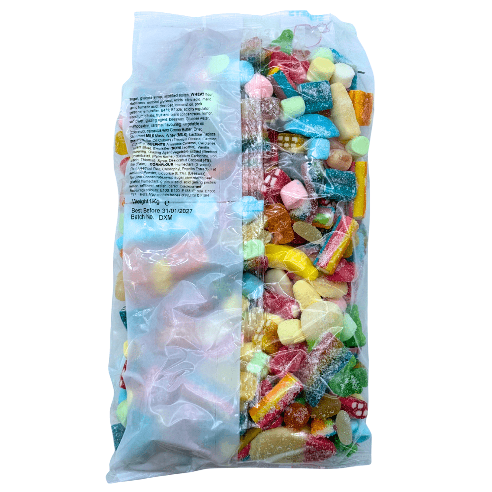 1Kg Mega Mix – Assorted Candy Mix Bulk Bag | Pick & Mix Sweets | Gummy, Fizzy & Chewy Treats - Image 5