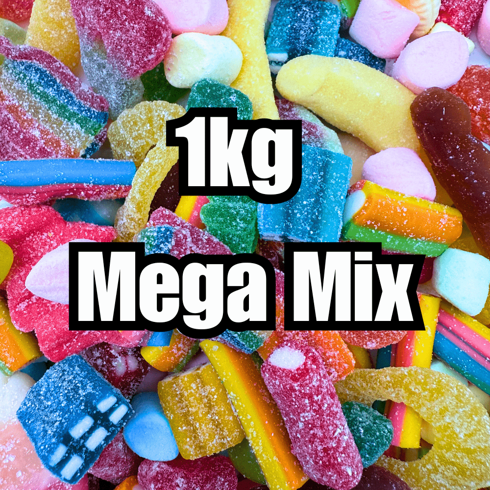 1Kg Mega Mix – Assorted Candy Mix Bulk Bag | Pick & Mix Sweets | Gummy, Fizzy & Chewy Treats - Image 3