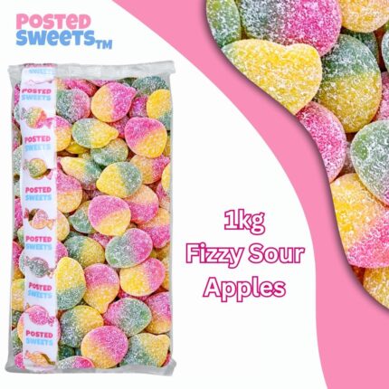 Fizzy Sour Apples 1kg Bulk Bag