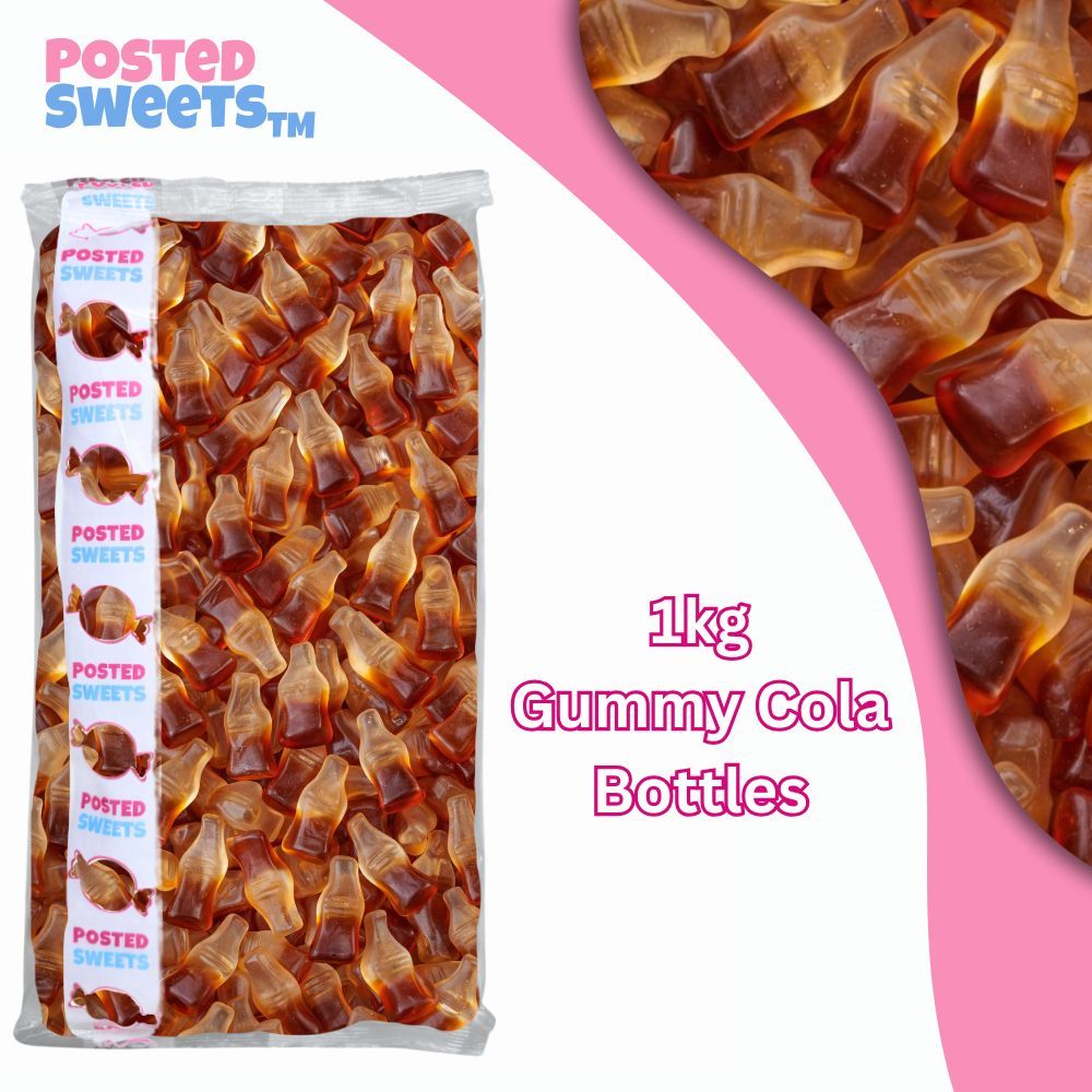 Gummy Cola Bottles 1kg Bulk Bag