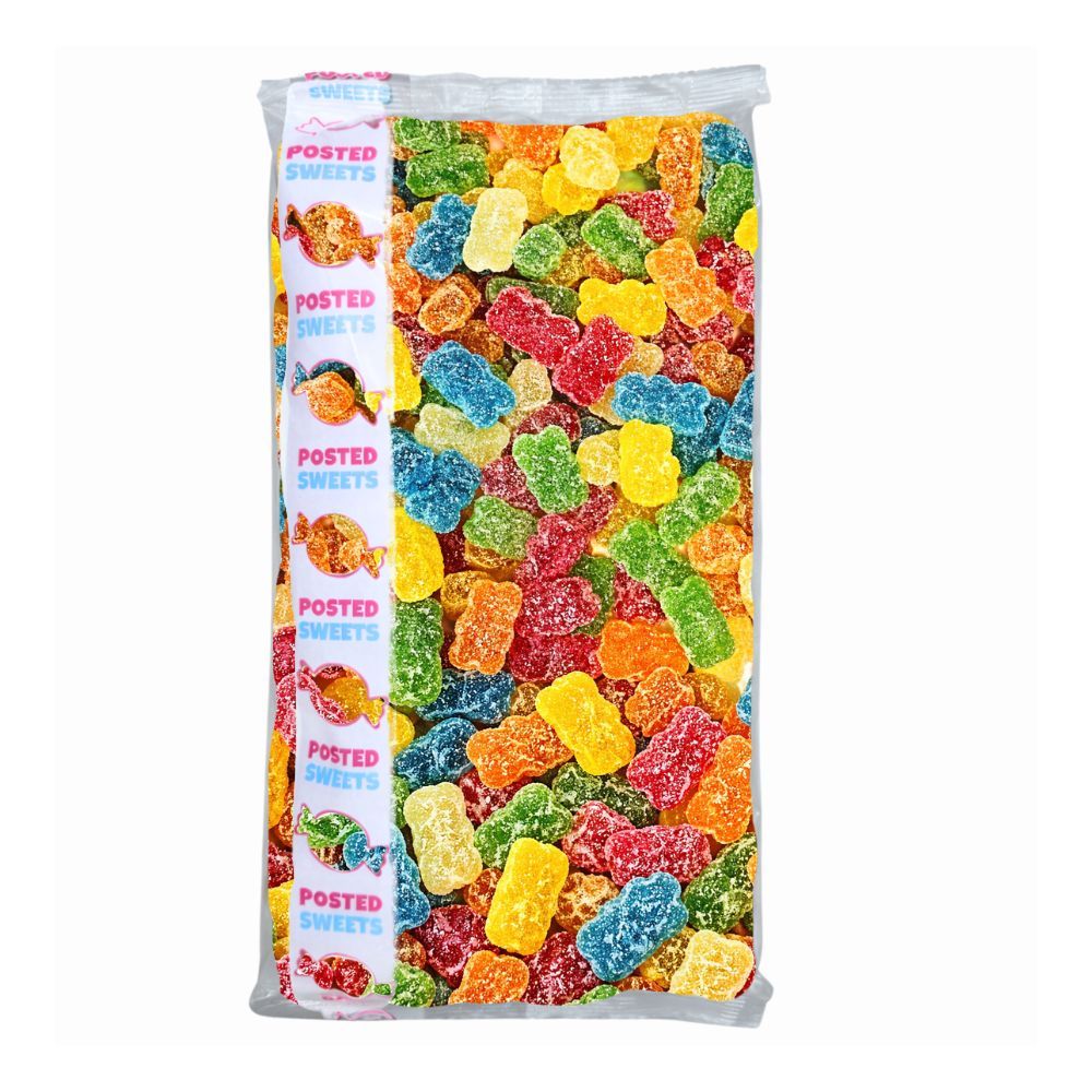Fizz Bears 1kg Bulk Bag – Fruity Fizzy Jelly Bear Sweets | Retro Pick & Mix Sharing Pack | Posted Sweets - Image 2