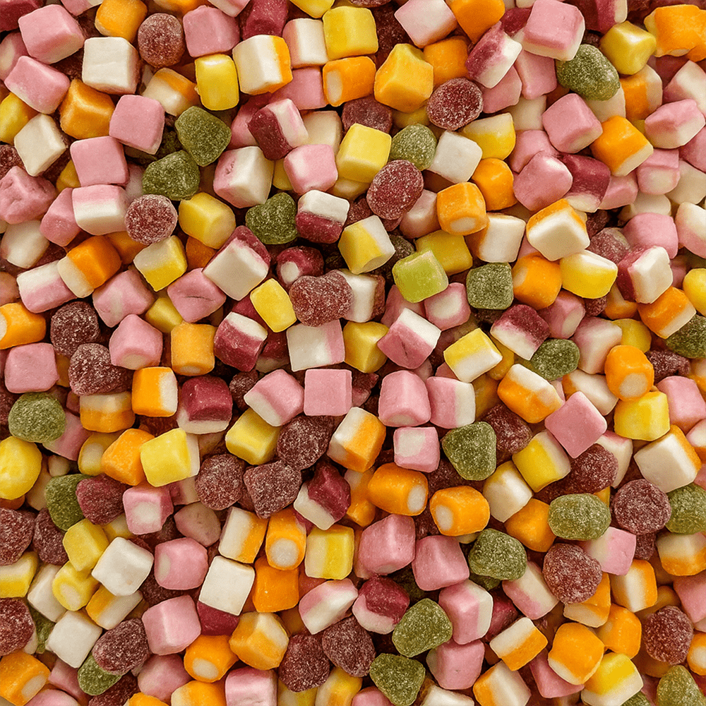 500g Dolly Mixture Bucket | Exploded Sweets | Soft Chewy Pick & Mix Dolly Mixtures in a Resealable Tub - Image 2