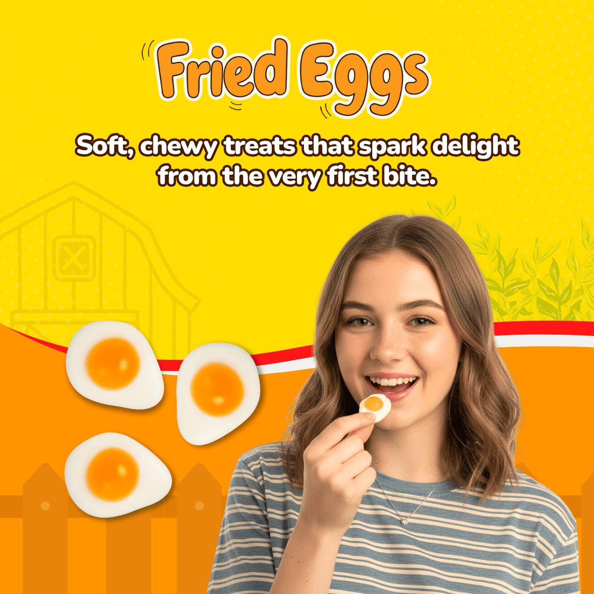 Haribo Fried Eggs 3kg Bulk Bag - Image 2