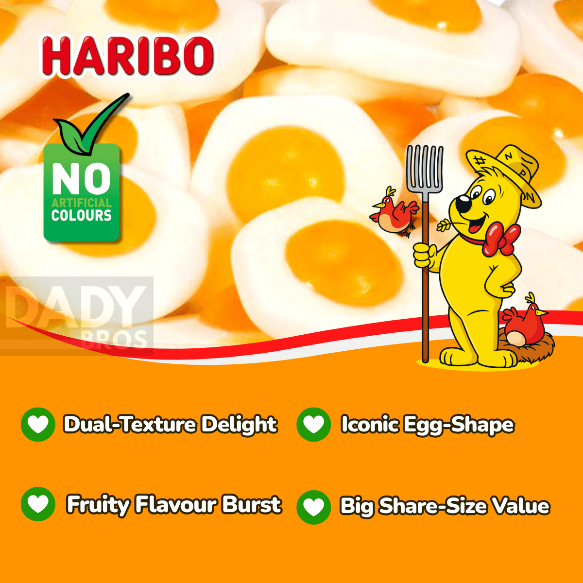 Haribo Fried Eggs 3kg Bulk Bag - Image 5