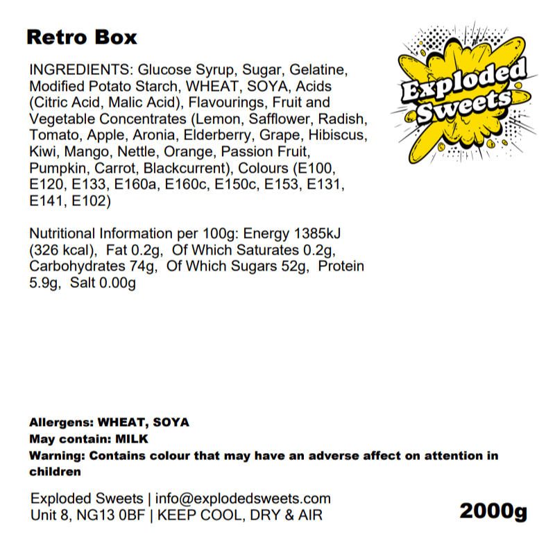 Sweetora Retro Sweet Gift Box – 40 Classic British Sweets | Assorted Pick & Mix Candy Hamper - Image 4