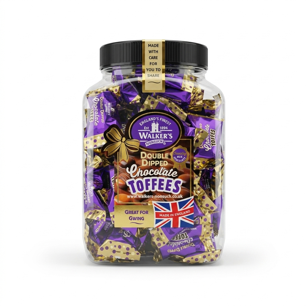 800g Walkers Double Dipped Chocolate Toffees