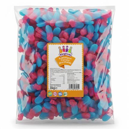 3kg Kingsway Vegan Bubblegum Mermaids Bulk Bag