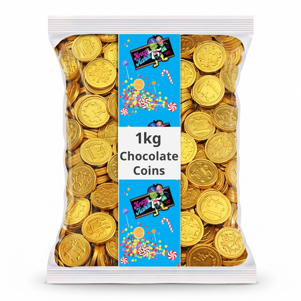 1kg Krazy Kandi Milk Chocolate Coins